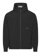 Hooded Windbreaker Tynn Jakke Black Revolution