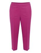 Kcsakira Cropped Pants Bottoms Trousers Suitpants Pink Kaffe Curve