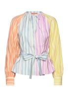 Sgvianna, 2070 Light Fluid Ecovero Tops Blouses Long-sleeved Multi/pat...