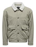 Onsharvey Corduroy Mix Jacket Otw Fôret Jakke Khaki Green ONLY & SONS