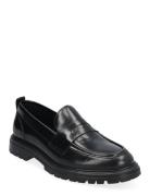 Biagil Penny Loafer Polido Mokasiner Lave Sko Black Bianco