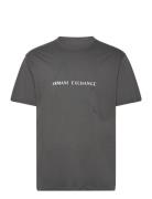 T-Shirt Tops T-shirts Short-sleeved Grey Armani Exchange