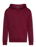 Fleece Hoodie Tops Sweat-shirts & Hoodies Hoodies Burgundy Ralph Laure...