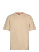 Dapolino Designers T-shirts Short-sleeved Beige HUGO