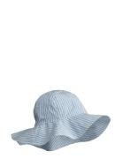 Amelia Seersucker Hat Solhatt Blue Liewood