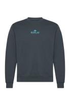 Jumper Regular Tops Sweat-shirts & Hoodies Sweat-shirts Navy Replay