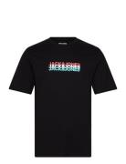 Jjcyber Tee Ss Crew Neck Tops T-shirts Short-sleeved Black Jack & J S