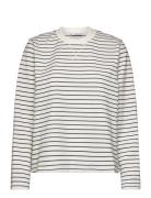 Striped Sweatshirt Tops Sweat-shirts & Hoodies Sweat-shirts Cream Mang...