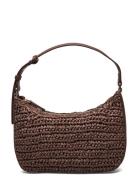 Natural Fibre Shoulder Bag Bags Top Handle Bags Brown Mango