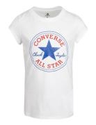 Converse Timeless Chuck Patch Tee Tops T-shirts Short-sleeved White Co...