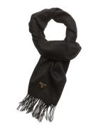 Plain Lambswool Scarf Accessories Scarves Winter Scarves Black Barbour