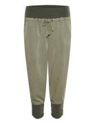 Crlinee Pant Bottoms Sweatpants Green Cream