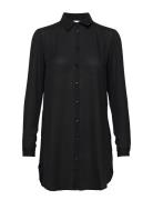 Vilucy Button L/S Tunic - Noos Tops Tunics Black Vila