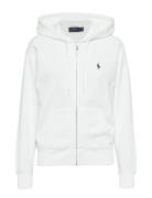 Fleece Full-Zip Hoodie Tops Sweat-shirts & Hoodies Hoodies White Polo ...