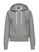 Fleece Full-Zip Hoodie Tops Sweat-shirts & Hoodies Hoodies Grey Polo R...