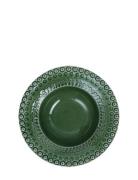 Daisy Soupbowl 2-Pack Home Tableware Plates Deep Plates Green PotteryJ...