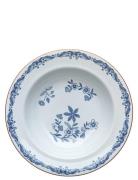 Ostindia Plate Deep 24Cm Home Tableware Plates Deep Plates Blue Rörstr...