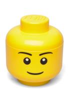 Lego Storage Head Home Kids Decor Storage Storage Boxes Yellow LEGO ST...