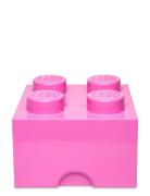 Lego Storage Brick 4 Home Kids Decor Storage Storage Boxes Pink LEGO S...