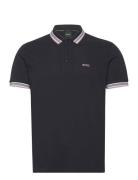 Paddy Sport Polos Short-sleeved Navy BOSS