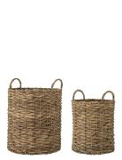 Lilla Basket, Set Of 2 Home Storage Storage Baskets Brown Bloomingvill...