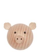 Mini Hook - Pig Home Storage Hooks & Knobs Hooks Beige OYOY MINI