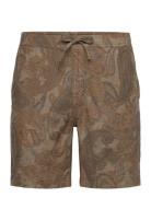 Fenix Linen Shorts Bottoms Shorts Casual Khaki Green Morris