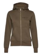 W Gale Logo Zip Hood Sport Sweat-shirts & Hoodies Hoodies Khaki Green ...