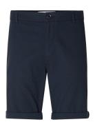 Slhslim-Luton Flex Shorts Noos Bottoms Shorts Chinos Shorts Blue Selec...