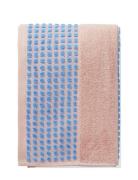 Check Towel 50X100 Cm Soft Pink/Blue Home Textiles Bathroom Textiles T...