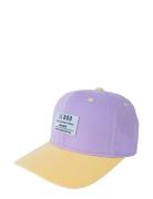 Organic Block Snapback Accessories Headwear Caps Purple Lil' Boo