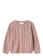 Nmfbanni Ls Knit Card Noos Tops Knitwear Cardigans Pink Name It