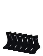 6W-6Pk Crew Sock Sokker Strømper Black Nike