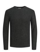 Jjelewis Knit Crew Neck Sn Tops Knitwear Round Necks Grey Jack & J S