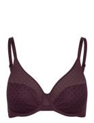 Norah Chic Covering Molded Bra Lingerie Bras & Tops Full Cup Bras Purp...