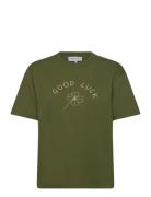 Popincourt Good Luck / Gots Tops T-shirts & Tops Short-sleeved Green M...