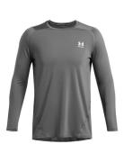 Ua Hg Armour Fitted Ls Tops T-shirts Long-sleeved Grey Under Armour