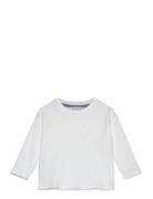 Long Sleeve Cotton T-Shirt Tops T-shirts Long-sleeved T-shirts White M...