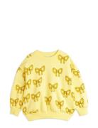 Bow Aop Sweatshirt Tops Sweat-shirts & Hoodies Sweat-shirts Yellow Min...