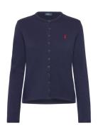 French Terry Cardigan Tops Knitwear Cardigans Blue Polo Ralph Lauren