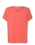 Sc-Radia Tops Blouses Short-sleeved Orange Soyaconcept