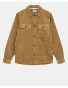 Akoscar Cord Overshirt Tops Overshirts Yellow Anerkjendt