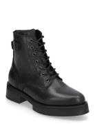 Biapanama Lace Up Boot Smooth Leather Shoes Boots Ankle Boots Laced Bo...