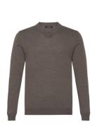 Maviggo Tops Knitwear V-necks Brown Matinique