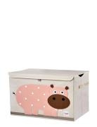 Storage Basket With Lid Home Kids Decor Storage Storage Boxes Pink 3 S...