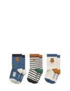 Silas Socks 3-Pack Sokker Strømper Multi/patterned Liewood