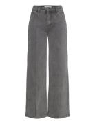 Carisw Mid Jeans Bottoms Trousers Wide Leg Grey Sofie Schnoor