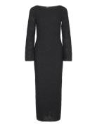 Textured Dress Maxikjole Festkjole Black Gina Tricot