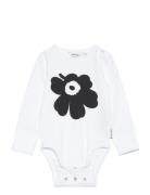 Viila Unikko Placement Bodies Long-sleeved White Marimekko