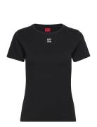 Deloris Tops T-shirts & Tops Short-sleeved Black HUGO